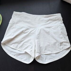 White lululemon shorts